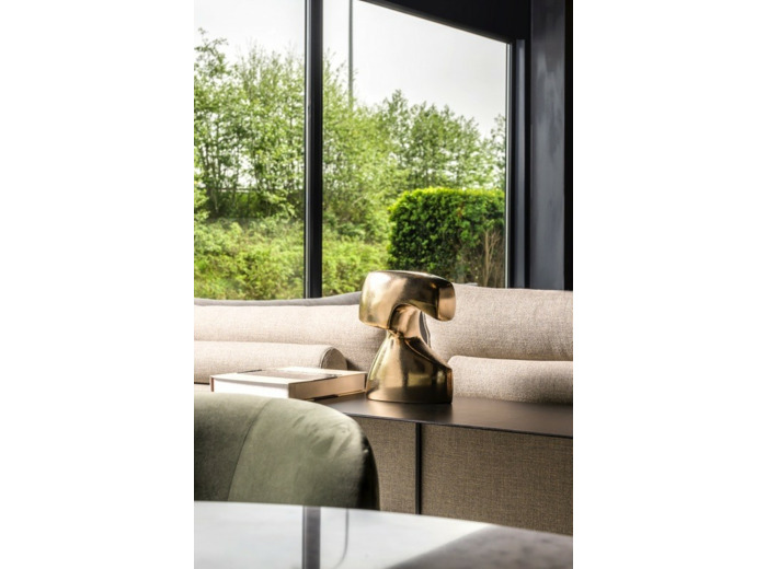 FREYR sculpture en bronze poli de Gardeco