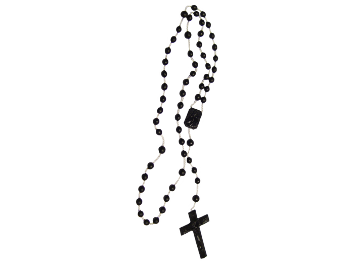 Chapelet en plastique - NOIR