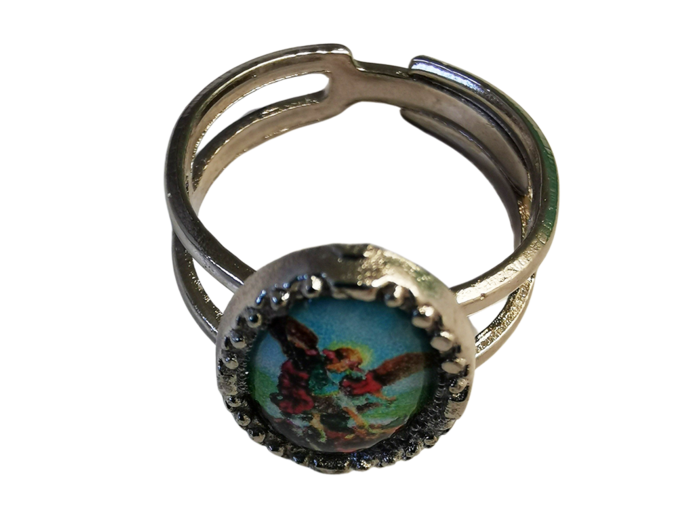 Bague réglable en métal 9x13mm St Michel
