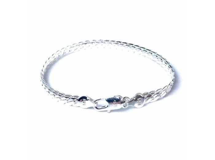 Gourmette Femme Argent Petite Maille