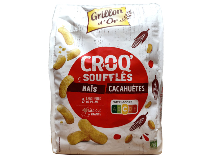 Croq'Soufflés Maïs Cacahuètes Bio 90g