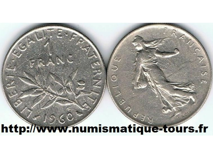 FRANCE 1 FRANC ROTY 1960 TTB