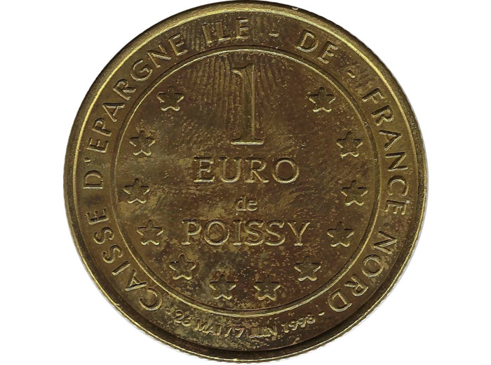 EURO TEMPORAIRE 1 EURO DE POISSY 1998 UNC