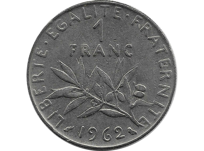 FRANCE 1 FRANC ROTY 1962 TTB