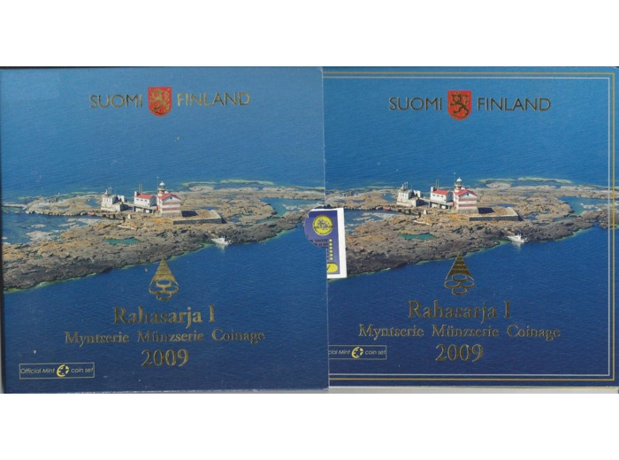 FINLANDE 2009 Serie 8 Monnaies + 1 MEDAILLE BU RAHASARJA 1