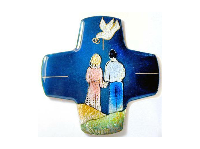 Couple 9,7X9,7cm - EMAUX DU LIBAN
