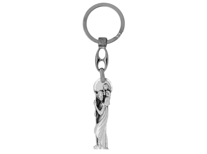Porte-Clefs Oval en Métal 50mm - SAINT CHRISTOPHE