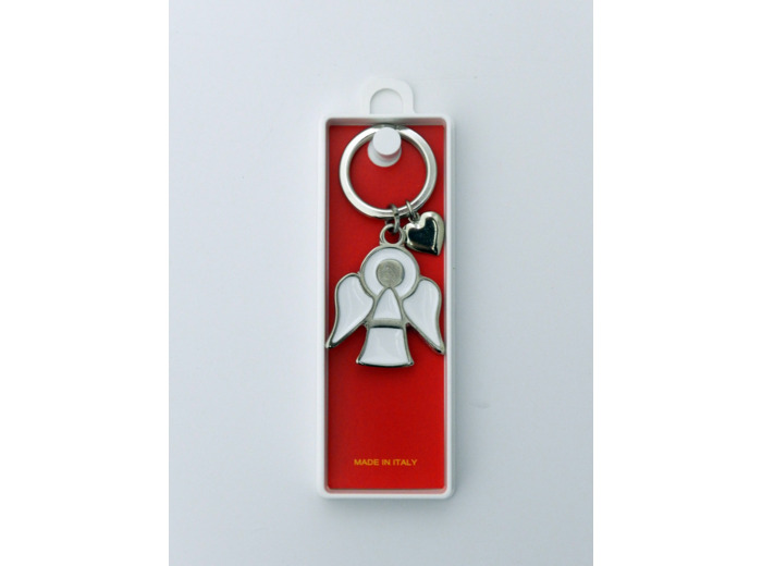 Porte-Clefs ANGE GARDIEN - BLANC avec boite