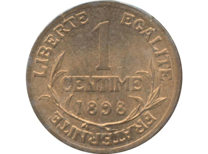 FRANCE 1 CENTIME DUPUIS 1898 SUP/NC TACHE