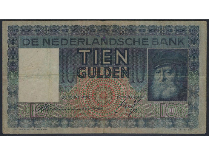 PAYS BAS 10 GULDEN 5 JUILLET 1934 SERIE EE TB+