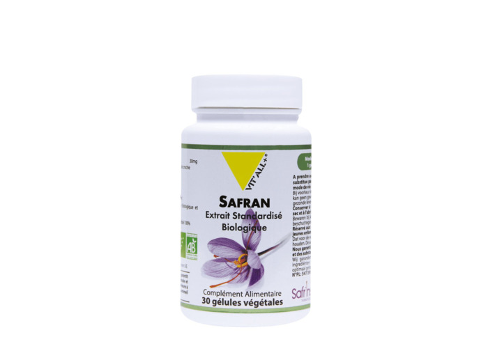 Safran bio 30mg-30 gélules-Vit'all+