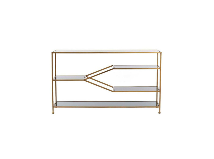 Console Aino verre bronze antique 140x35x80cm