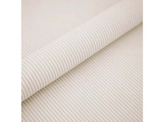 Velours cotelé cord ecru 205.13 laize 142cm 45000 tours