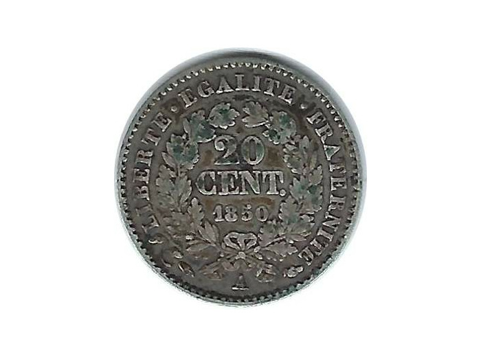 FRANCE 20 CENTIMES CERES 1850 A TTB N1