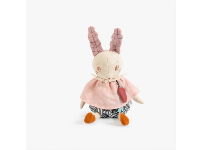 Peluche musicale lapin Après la Pluie Moulin Roty