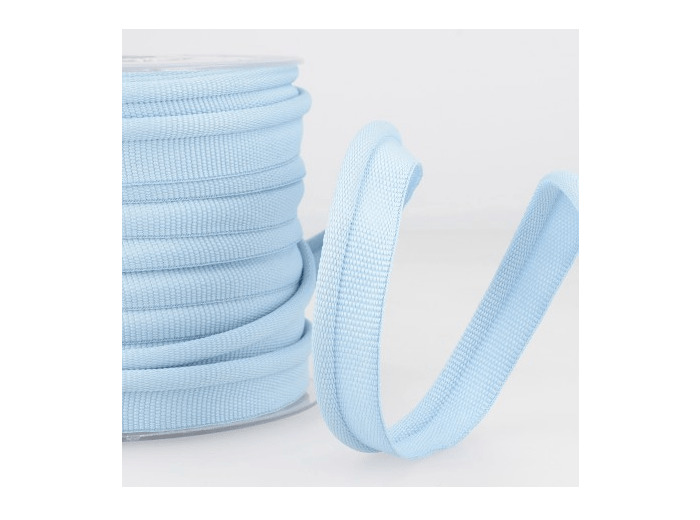Simple passepoil bleu clair 519 C03 8mm 100%polyester le mètre 519C03