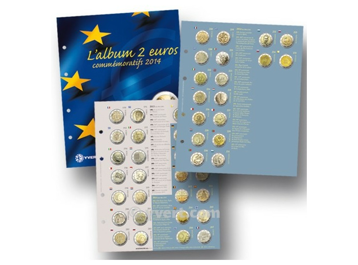 RECHARGE 2 EURO COMMEMORATIFS 2014 (Yvert)