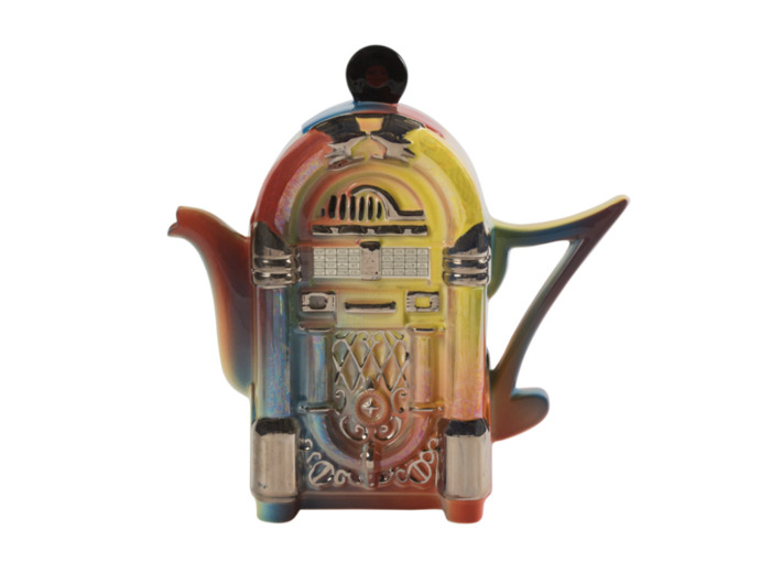 Théière excentrique anglaise juke-box