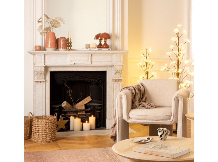 Arbre lumineux à LED marron 50x50x120cm