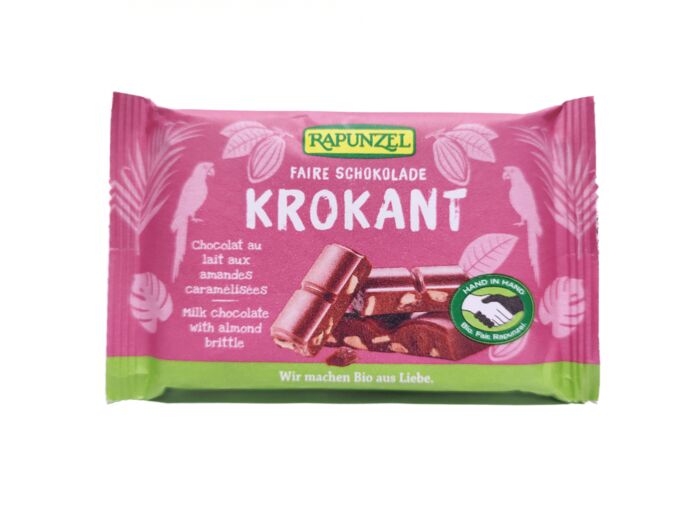 Chocolat Lait Amande Caramélisées Bio 100g