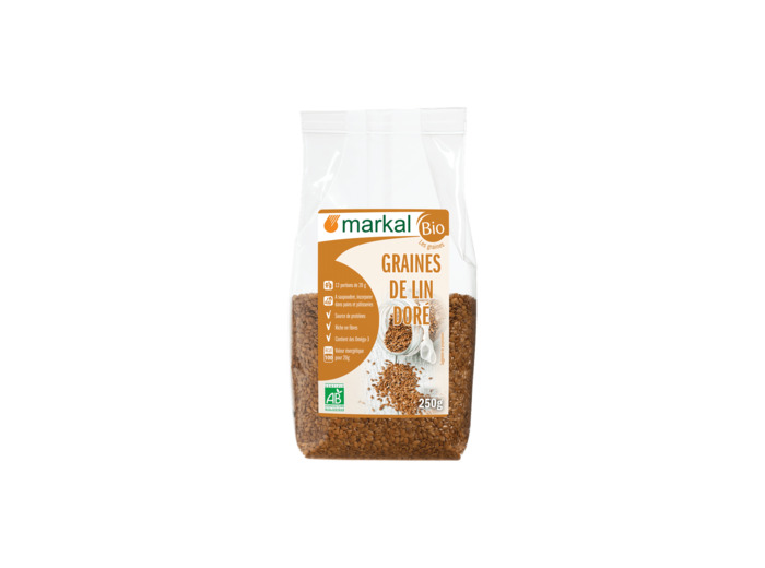 Graines de Lin Doré bio-250g-Markal