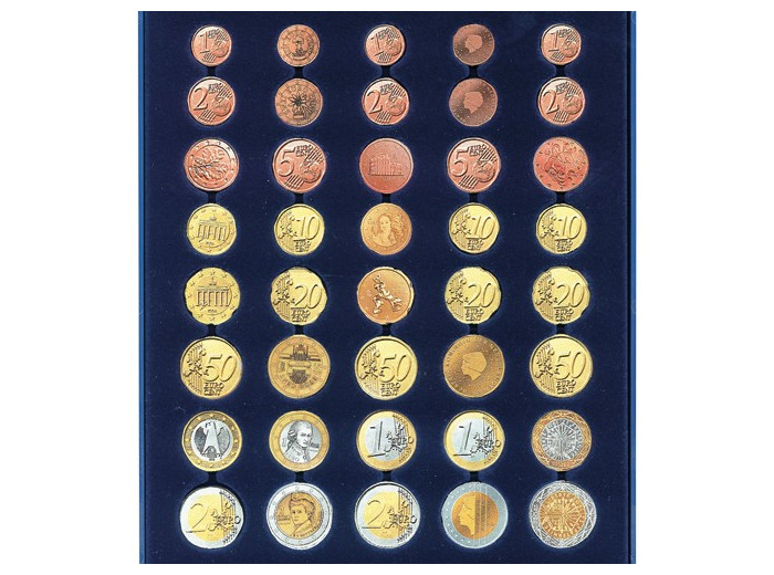 MEDAILLIER NOVA pour 5 series Euros (1 Cent a 2 €) 6340