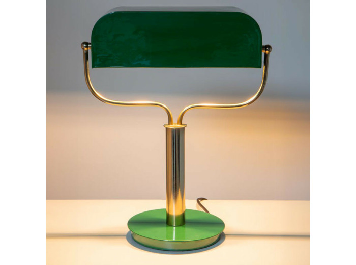 Lampe bureau verte vintage  Library 37x54x19cm