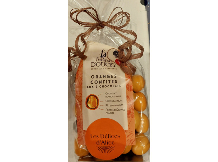Oranges Confites aux 2 chocolats