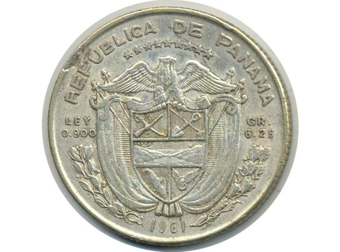 PANAMA 1 QUARTO DE BALBOA 1961 TTB+(W25)