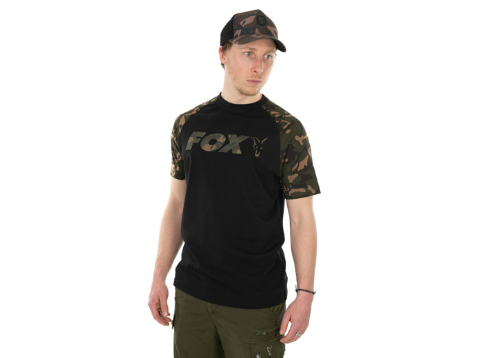 raglan tee shirt camo fox