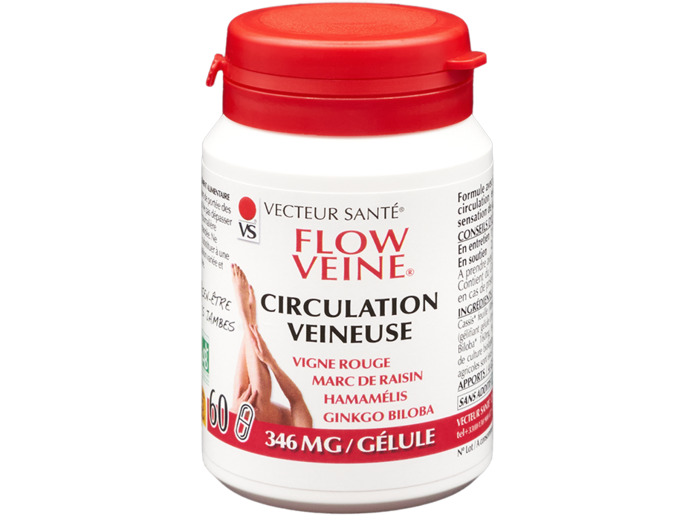 Flow'veine Bio circulation veineuse-60 gélules-Vecteur santé