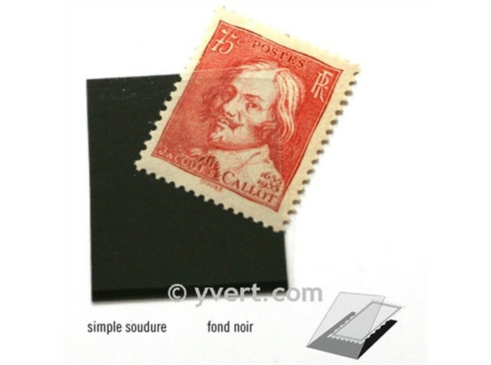 POCHETTE 1 SOUDURE 22 X 26 mm fond Noir (Yvert)