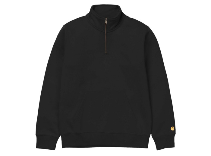 Sweat Carhartt WIP Chase Neck Zip Black