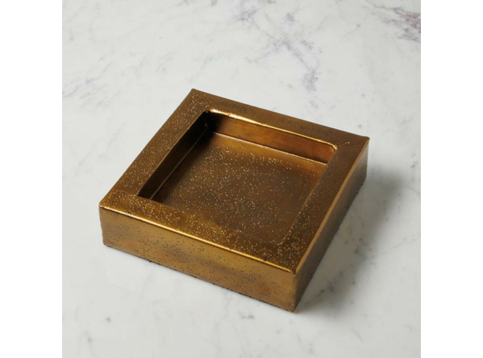 Plateau carré Zeus aluminium 5x20x20cm