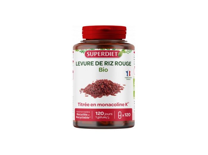 Levure de Riz rouge bio 120 gélules