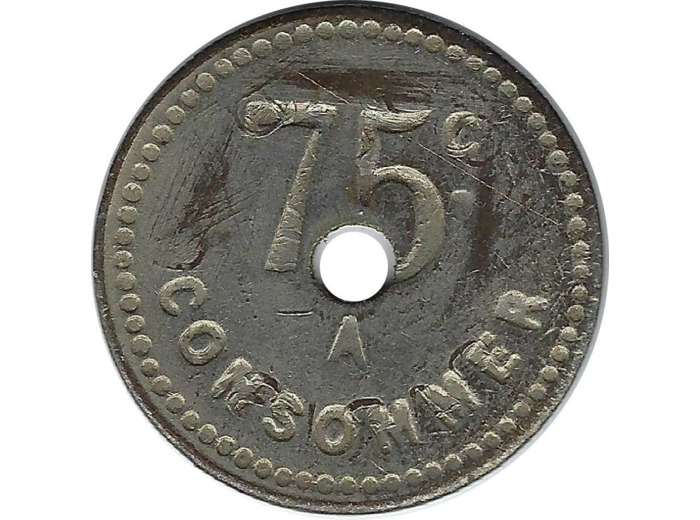 JETON A CONSOMMER - 75c A CONSOMMER DOURDOU PARIS (75 - SEINE) TTB N2