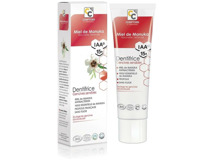 Dentifrice au Miel de Manuka Gencives Sensibles -75ml- Comptoirs et compagnies