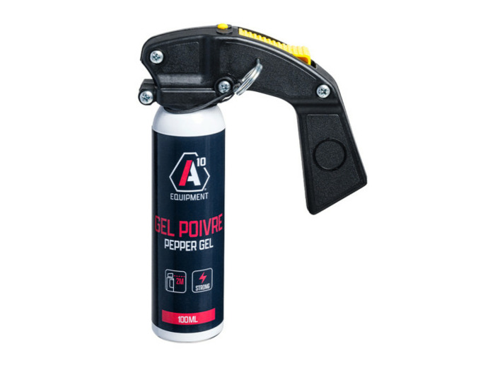 Aérosol de défense SÉCU-ONE gel poivre 100 ml avec poignée