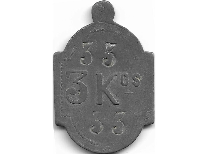 37 INDRE-ET-LOIRE - ATHEE SUR CHER 3Kg TTB