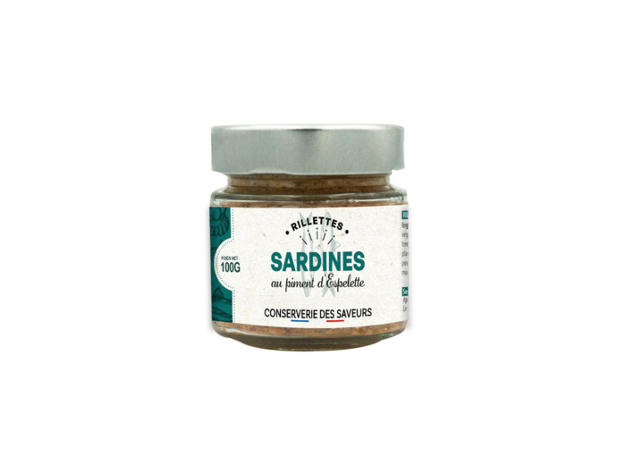 Rillettes Sardines Piment d’Espelette 100G