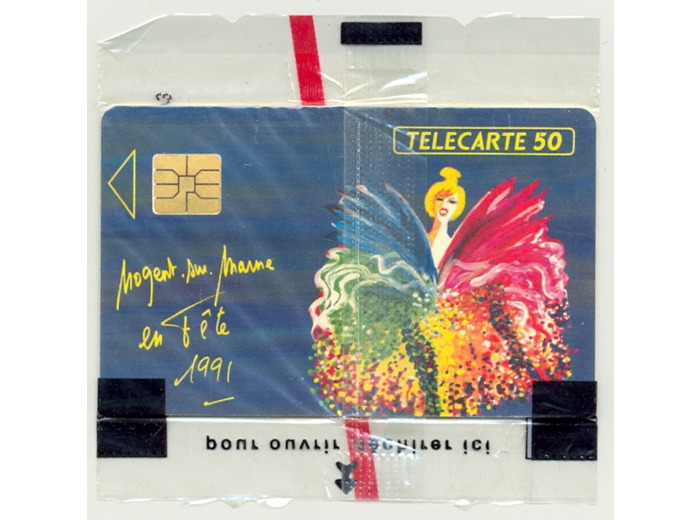 TELECARTE NSB 50 UNITE 06/91 NOGENT SUR MARNE COMITE FETES EN89
