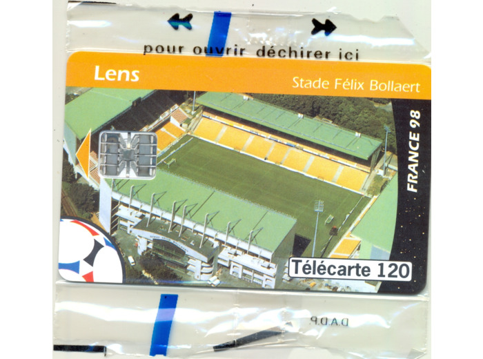 TELECARTE NSB 120 UNITES 06/98 LENS STADE FELIX BOLLAERT F 874