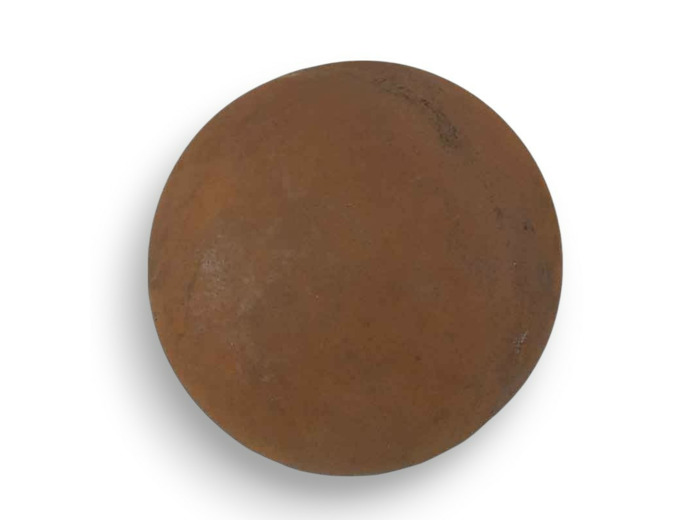 Sphère acier décorative rouille 20cm