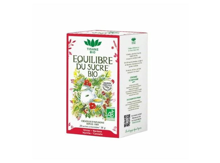 Equilibre du sucre Bio-20 sachets-Romon Nature