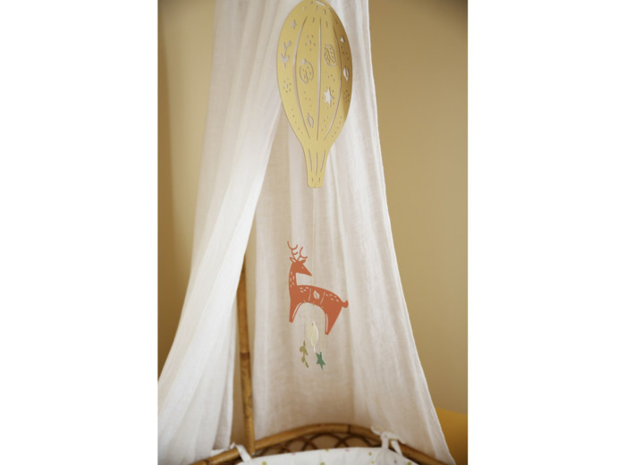 Mobile montgolfiere daim doré