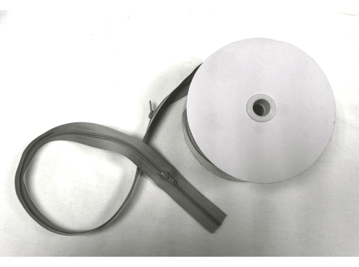 Rouleau de fermeture à glissière 5 mm Gris 301 25m H89131