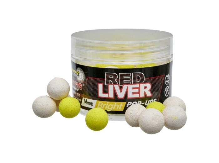 pop up bright red liver starbait