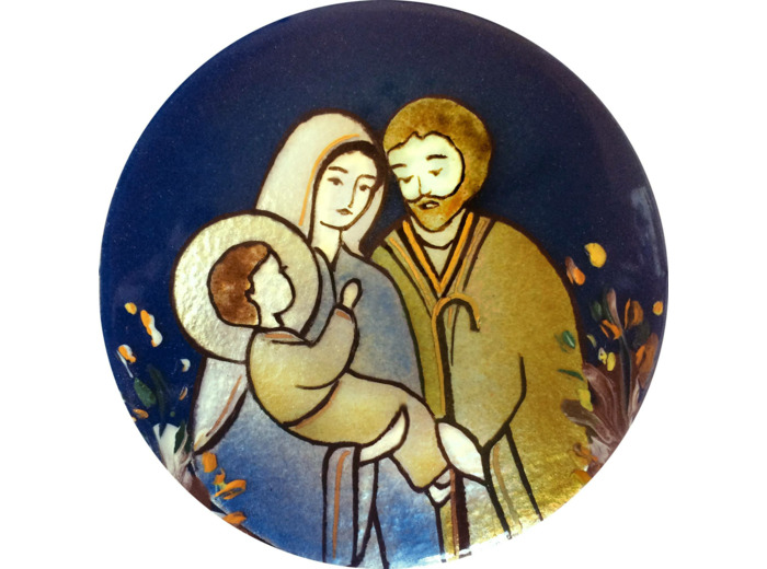 Sainte famille D8,3cm - EMAUX DU LIBAN