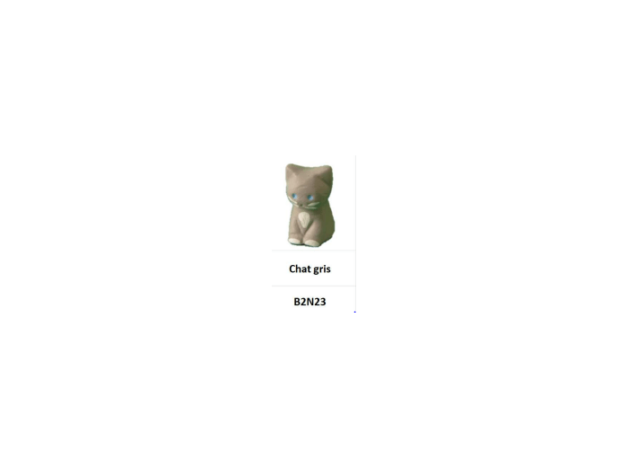 Santon CHAT GRIS