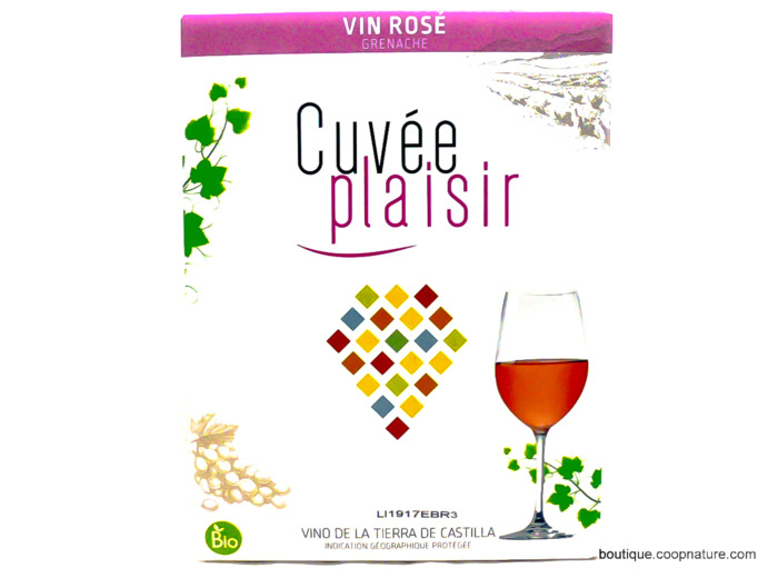 Vin Rosé Cuvée Plaisir Bio 3L